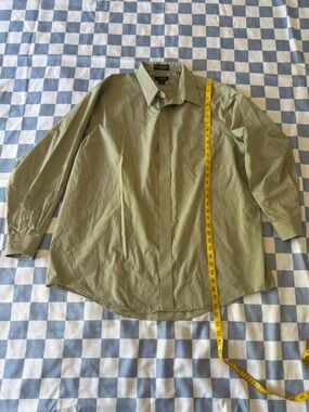 Classic Olive Green Dress Shirt - Unknown Brand